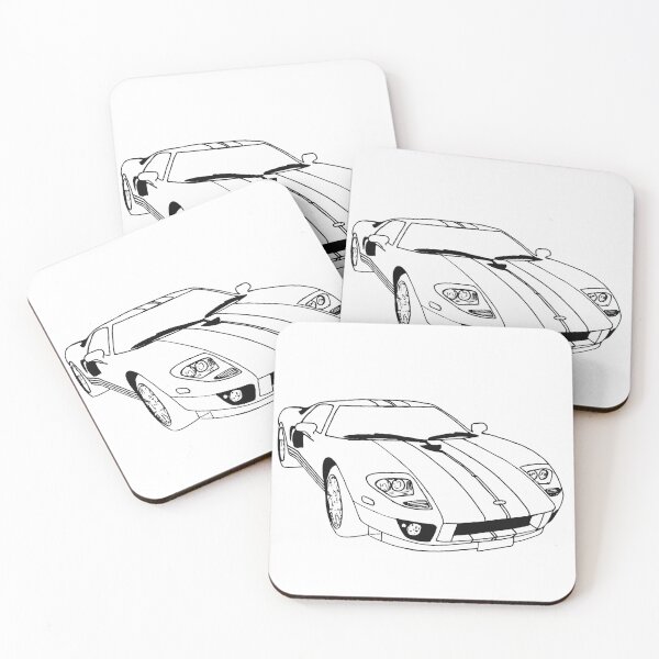 Item preview, GT 40 Wireframe Drawing designed and sold by Auto-Prints.