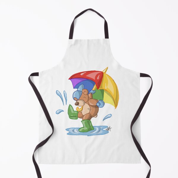 Item preview, Little teddy plays in the rain designed and sold by Pittstop.