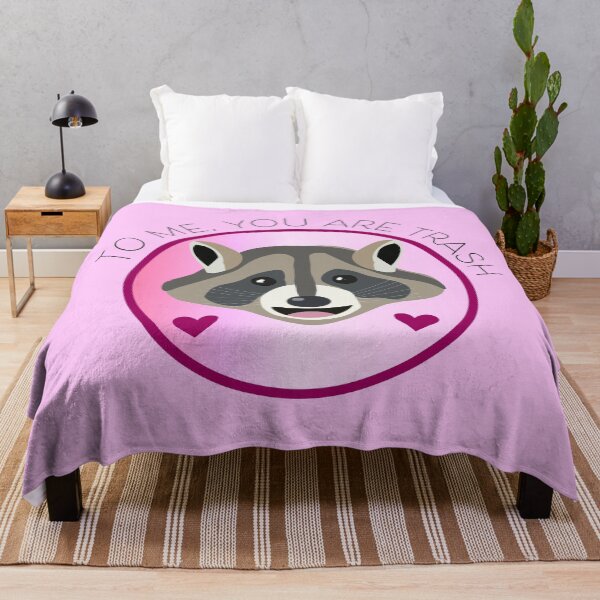 Item preview, Romantic Raccoon Art – "To me, you are trash" (black text) designed and sold by Cassie Hintz.