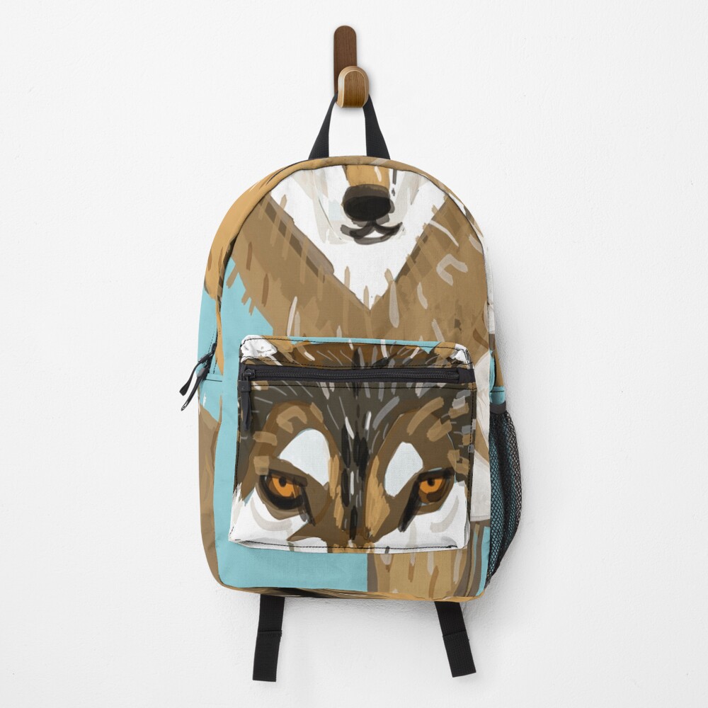 "European Grey wolf" Backpack for Sale by belettelepink Redbubble