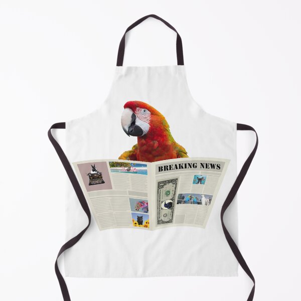 Item preview, Newspaper Breaking News Macaw Parrot - Author Journalist designed and sold by Move-Art.