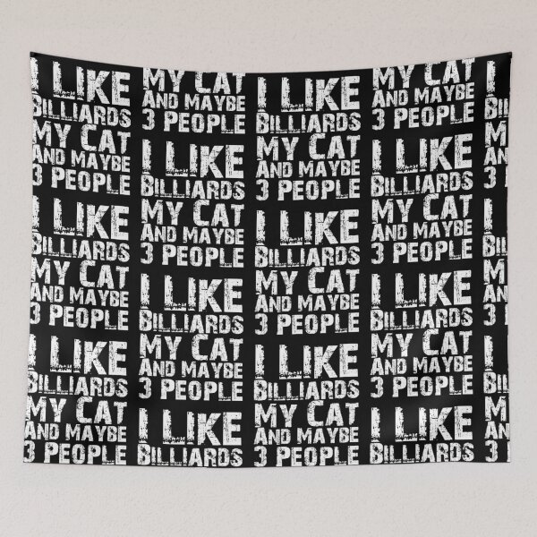 Item preview, I Like Billiards My Cat And Maybe Three People Funny Cat Lovers  designed and sold by Akmloza.
