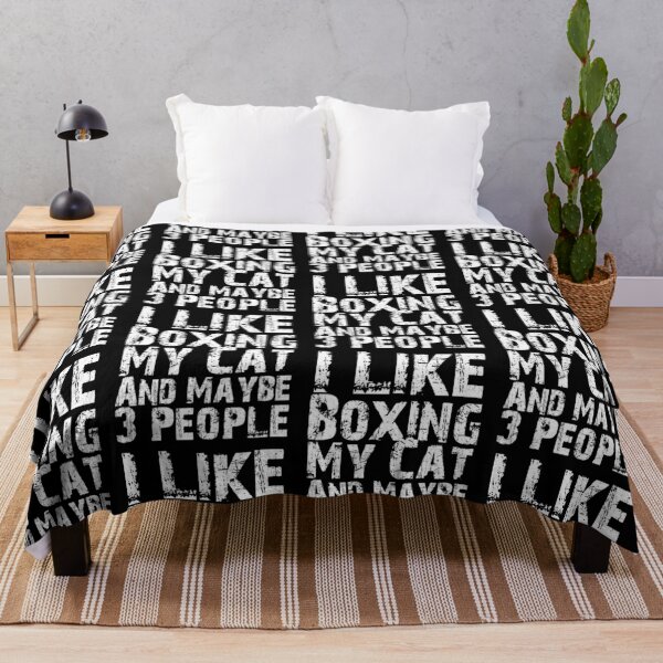Item preview, I Like Boxing My Cat And Maybe Three People Funny Cat Lovers designed and sold by Akmloza.