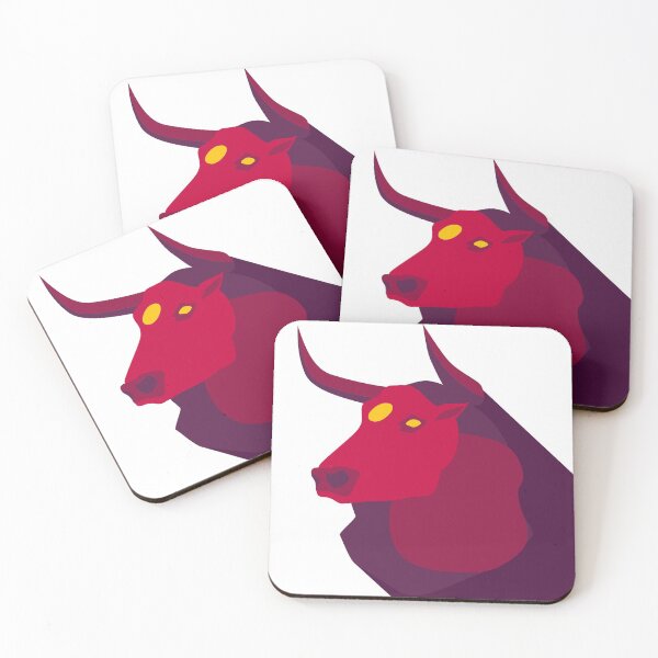 Item preview, Red head of bull designed and sold by bosilvercat.