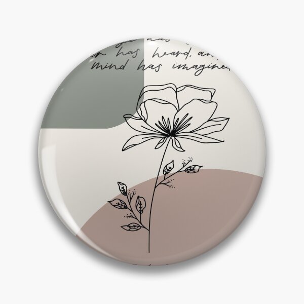 Item preview, line drawn flower with bible verse encouragement designed and sold by emilyjlettering.