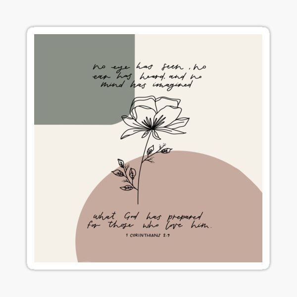 Item preview, line drawn flower with bible verse encouragement designed and sold by emilyjlettering.