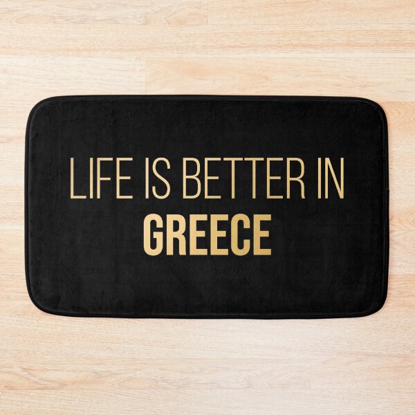 Item preview, Life is better in Greece in Gold designed and sold by XCIV.