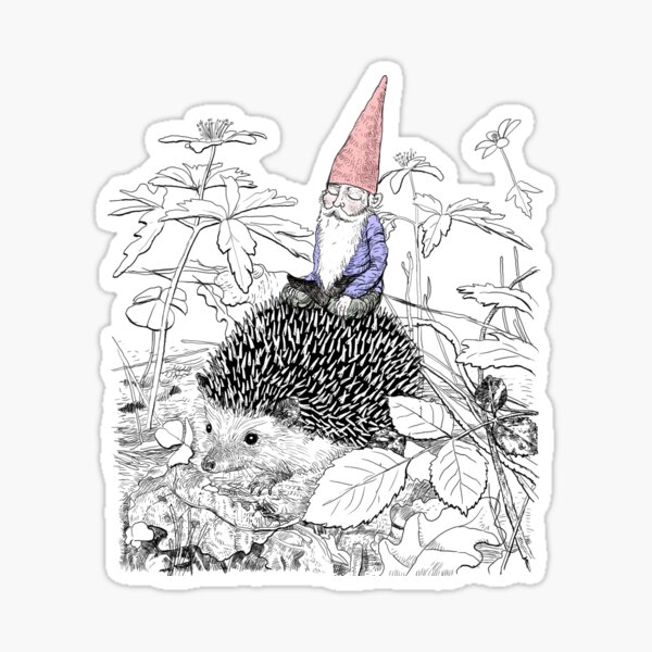 Item preview, Meditating gnome designed and sold by WildDot.