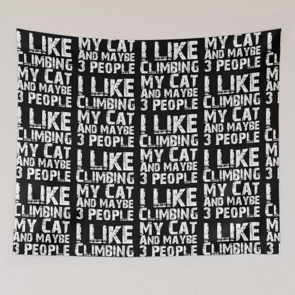 Item preview, I Like Climbing My Cat And Maybe Three People Funny Cat Lovers  designed and sold by Akmloza.
