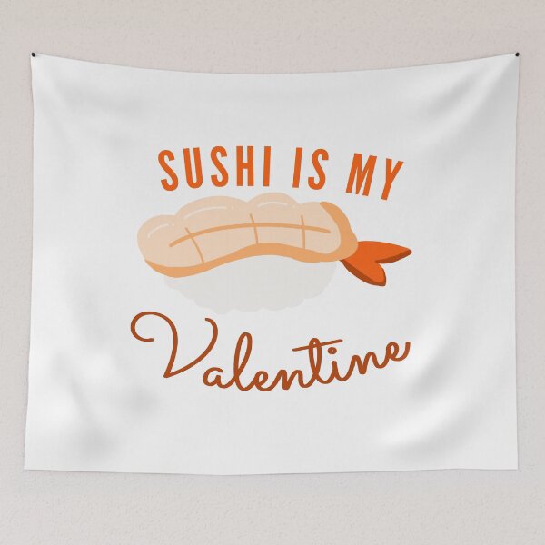 Item preview, Sushi Is My Valentine, Ebi Nigiri, Shrimp  designed and sold by Nadisth.