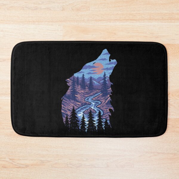 Item preview, Howling Wolf With Mystic River Canyons designed and sold by aMortalArtist.