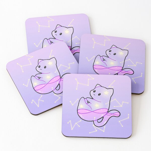 Item preview, Pastel purple space kitten designed and sold by YukiChuu.