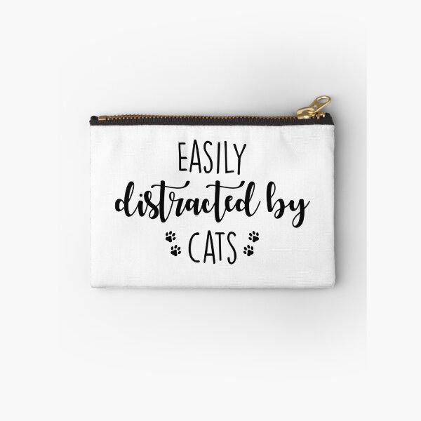 Item preview,  Easily distracted by cats designed and sold by Think-Kitten.