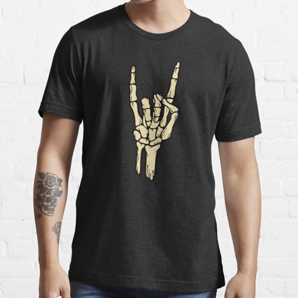 T-shirt Design - Hand Skeleton Rock & Ro