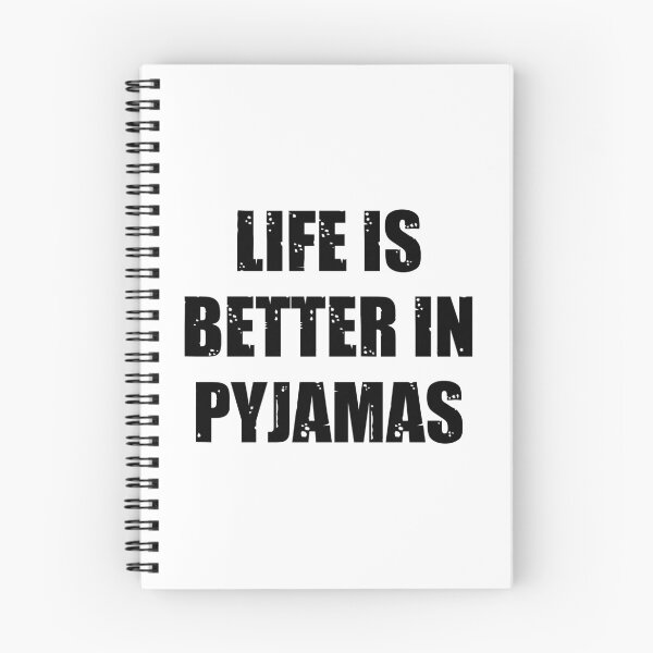 Item preview, Life Is Better In Pyjamas black version designed and sold by kickwear-com.