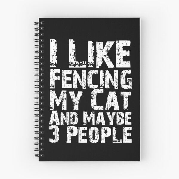 Item preview, I Like Fencing My Cat And Maybe Three People Funny Cat Lovers  designed and sold by Akmloza.