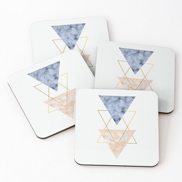 Item preview, Geometric shapes, marble stones with gold designed and sold by Bella85s.