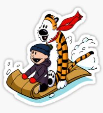 Calvin and hobbes Sticker