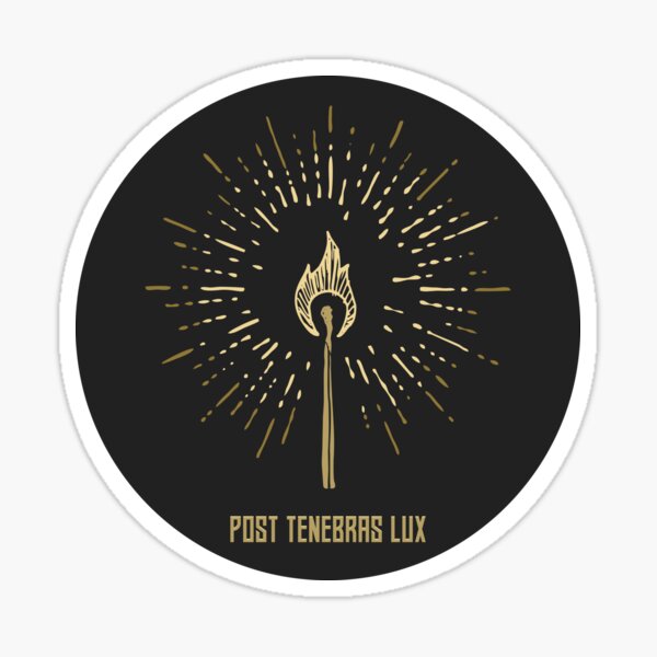 Item preview, Reformed sticker. Post tenebras lux. After darkness, light. designed and sold by biblebox.