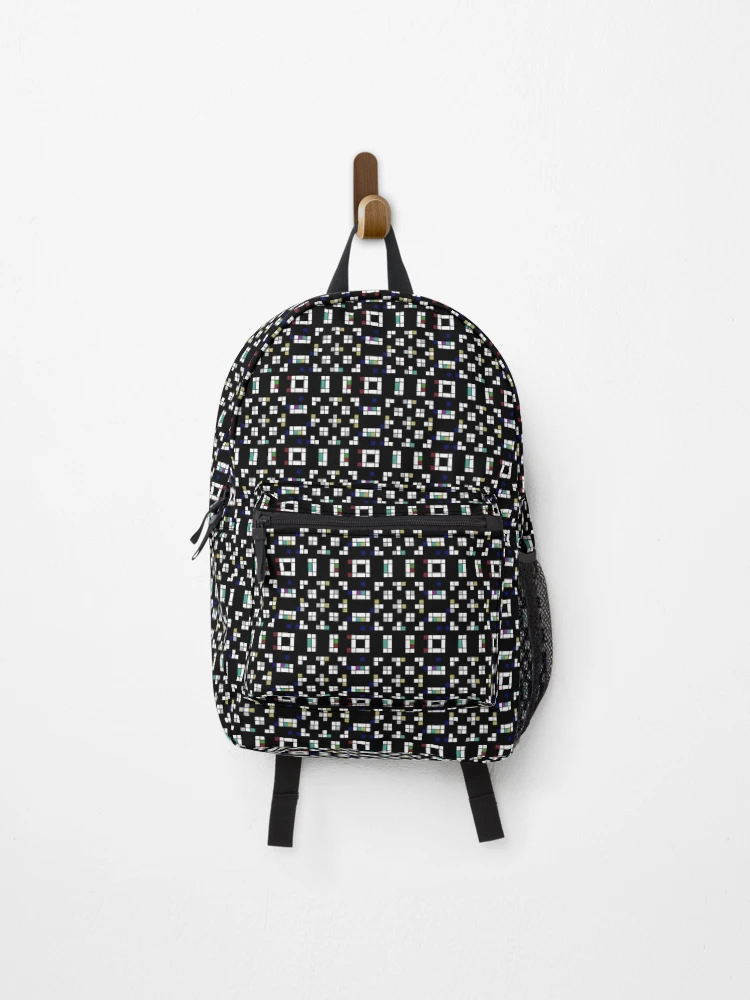 Thumbnail 1 of 3, Backpack, Power Ranger Colorful Maze Pixel Pattern designed and sold by IPattern.