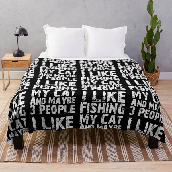 Item preview, I Like Fishing My Cat And Maybe Three People Funny Cat Lovers designed and sold by Akmloza.