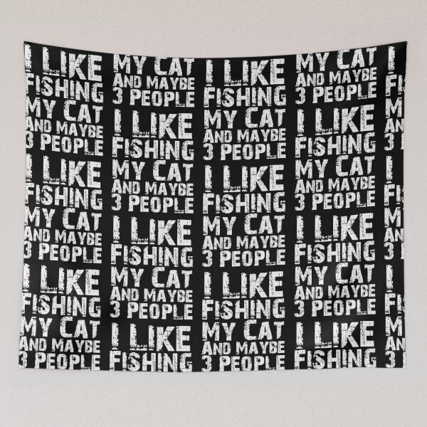 Item preview, I Like Fishing My Cat And Maybe Three People Funny Cat Lovers  designed and sold by Akmloza.