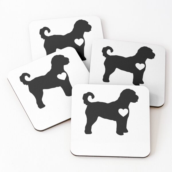 Artikelvorschau, Goldendoodle Hundeliebhaber Goldendoodle Silhouette Valentinstag entworfen und verkauft von alaechamlal.