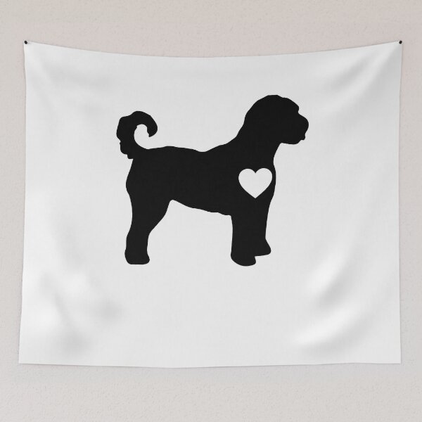 Item preview, goldendoodle dog lover goldendoodle silhouette valentines day designed and sold by alaechamlal.
