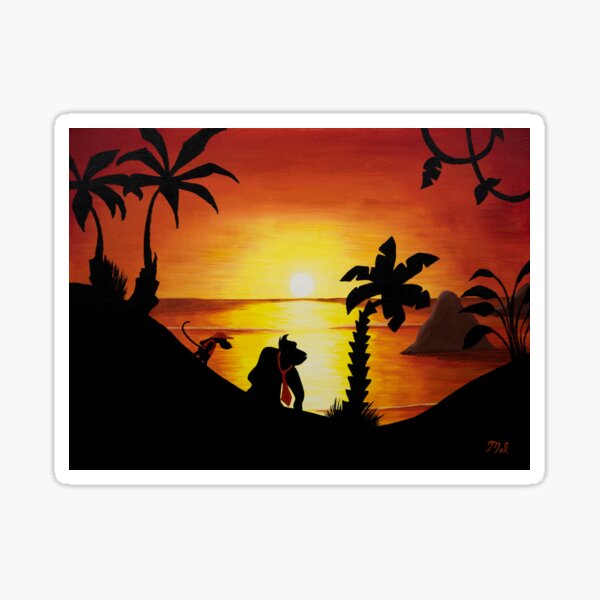 Sunset Shore Sticker