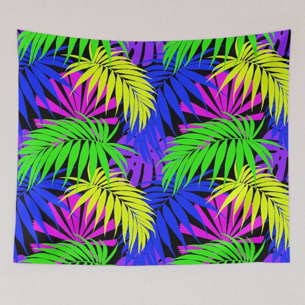 Item preview, Tropicaleaves Palm Monstera in Neon designed and sold by TropicalFronds.