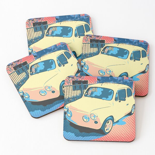Item preview, Tiny Yellow Car, Comic, Pop Art Drawing designed and sold by D-Spot Shop.