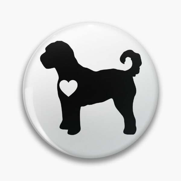 Item preview, labradoodle dog lover labradoodle silhouette valentines day designed and sold by alaechamlal.