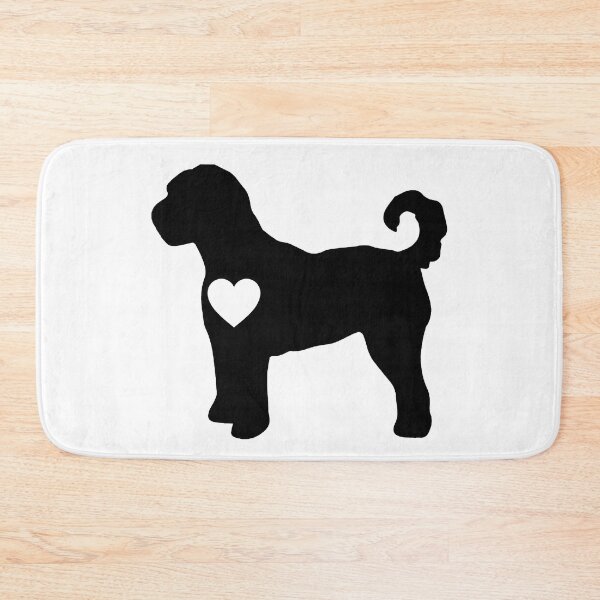 Item preview, labradoodle dog lover labradoodle silhouette valentines day designed and sold by alaechamlal.