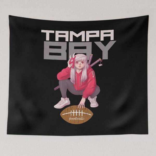 Item preview, Tampa Bay Football Fanzone And  Anime Girl Ninja Fan designed and sold by daybreakagain.