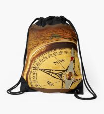 Compass for a captain Drawstring Bag