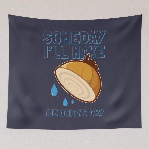 Item preview, Onion Cry Funny cooking Kitchen Chef Cook Quote designed and sold by sillyquestions.