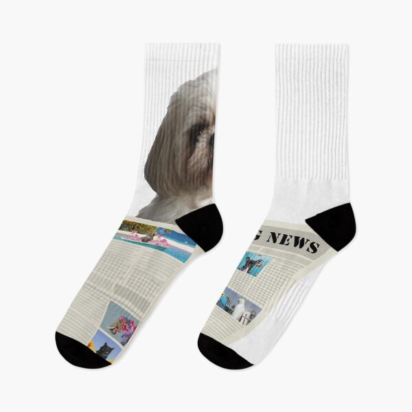 Item preview, Newspaper Breaking News Shih Tzu Dog - Author Journalist designed and sold by Move-Art.