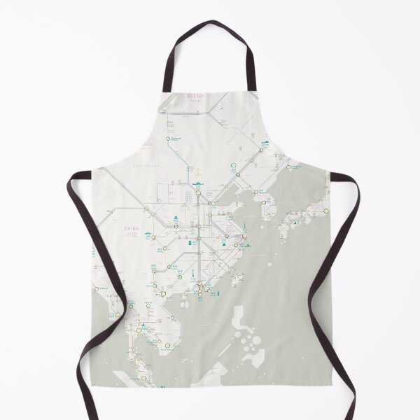 Item preview, Night Trains East Asia Map designed and sold by Jug Cerovic.