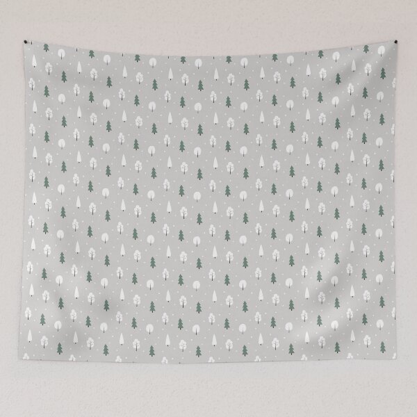 Item preview, Cute Winter Tree and Snow Pattern designed and sold by ButterandCheese.