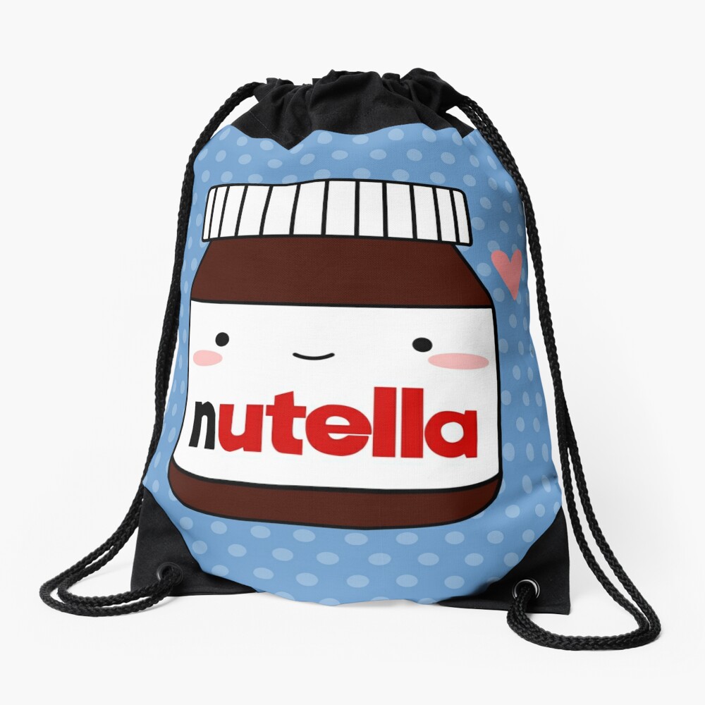 Cute Nutella Jar Drawstring Bag For Sale By Cafebunny Redbubble