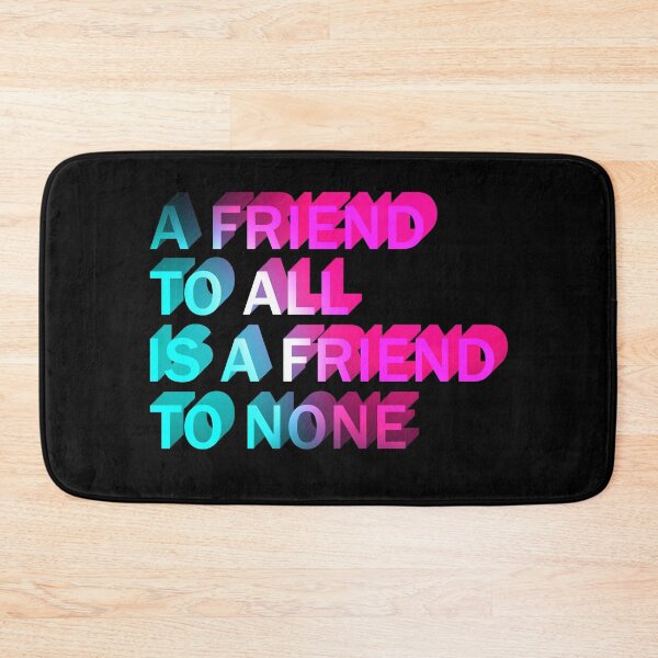 Item preview, Friend To All Friend To None Friendship Quote Cool Neon Retro designed and sold by sillyquestions.