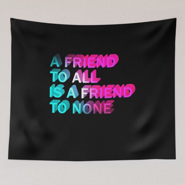 Item preview, Friend To All Friend To None Friendship Quote Cool Neon Retro designed and sold by sillyquestions.