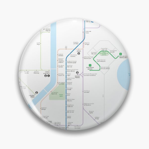 Item preview, Kolkata Metro Map designed and sold by Jug Cerovic.