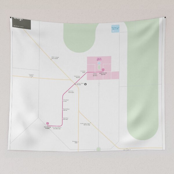 Item preview, Jaipur Metro Map designed and sold by Jug Cerovic.