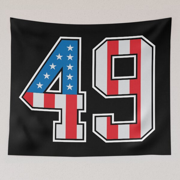 Aperçu de l'œuvre 49 numéros de classe américains quarante-neuf drapeau des États-Unis créée et vendue par Urosek.