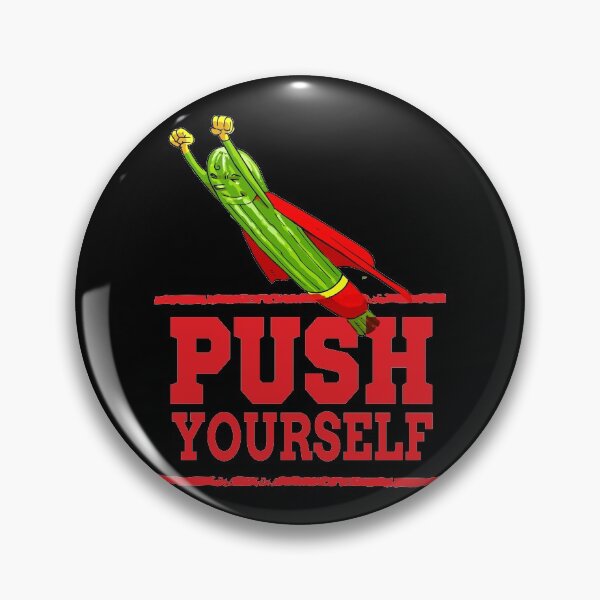 Item preview, Push Yourself Super Zucchini Foodietoon Vegetable Superheroes Courgette Summer Squash designed and sold by ProjectX23.