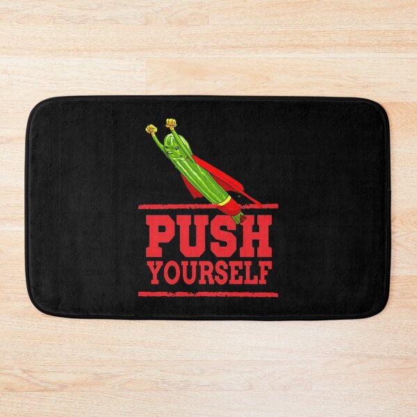Item preview, Push Yourself Super Zucchini Foodietoon Vegetable Superheroes Courgette Summer Squash designed and sold by ProjectX23.