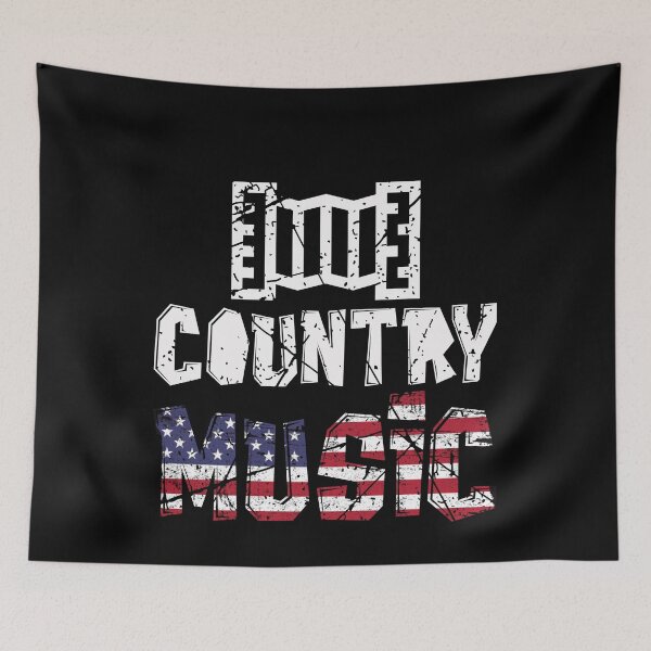 Item preview, Country Music Retro Vintage Guitar designed and sold by busydesign.