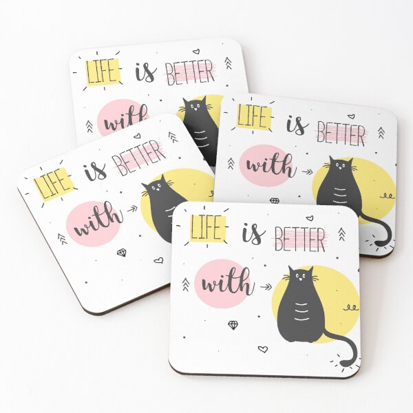 Item preview, Life is Better with CAT designed and sold by Bashar-Design.