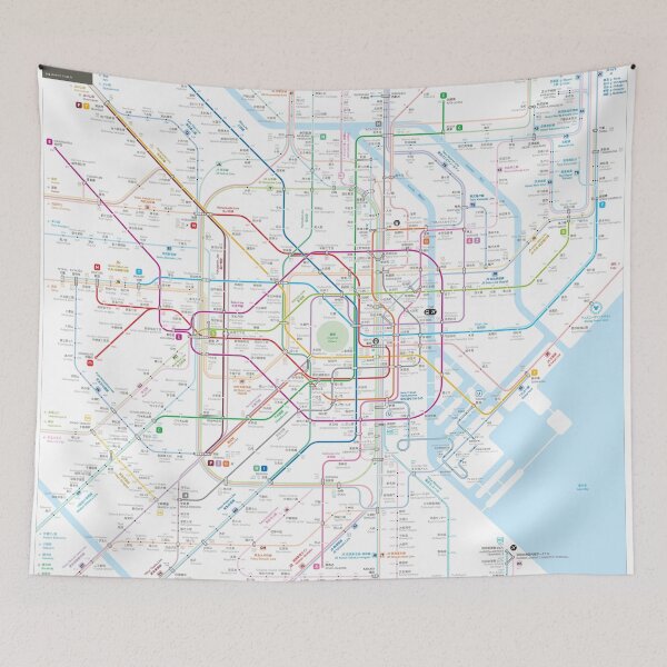 Item preview, Tokyo Metro Map designed and sold by Jug Cerovic.